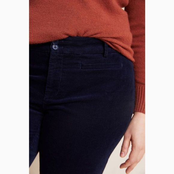 ANTHROPOLOGIE | Essential Corduroy Cropped Flare Trousers - Picture 4 of 6
